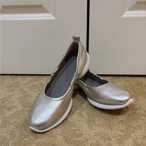 Cole Haan 3 Zero Grand Silver Flats
